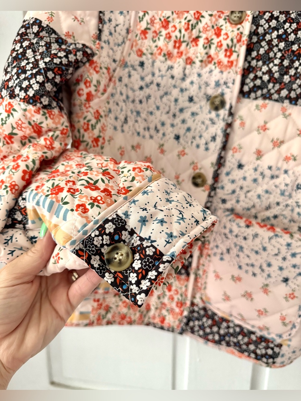 Patchwork Floral Quilted Jacket - Picture 3 of 6